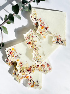 Dried Flower Pie Coasters