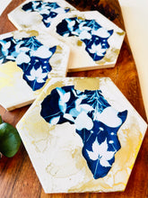 Load image into Gallery viewer, Cyanotype In the Beginning Coasters