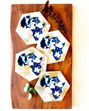 Load image into Gallery viewer, Cyanotype In the Beginning Coasters