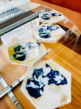 Load image into Gallery viewer, Cyanotype In the Beginning Coasters
